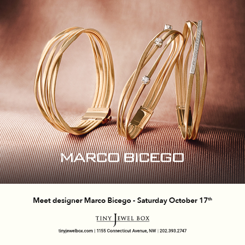 Meet Renowned Italian Jewelry Designer<br>Marco Bicego<br>Saturday October 17 <br>2:30PM to 5:00PM